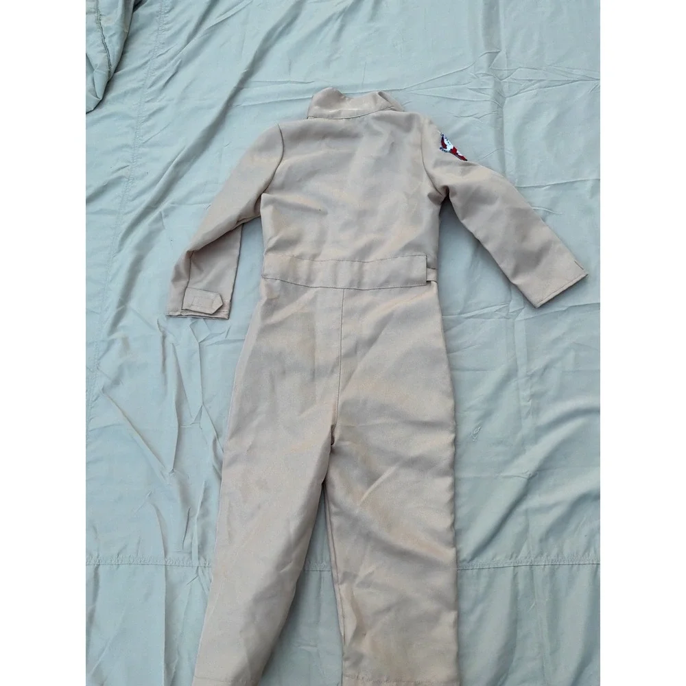 Cosplay Kids Ghostbusters Jumpsuit S Tan Ray Stantz Costume Coveralls